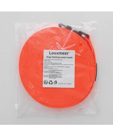 Looxmeer Rubberized Tow Lines for Dogs - 3m to 30m Leashes in Neon Orange | Ideal for Small & Medium Dogs | Durable Practice Lines - Buy Online on GoSupps.com