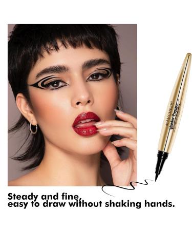 Mimore Waterproof Liquid Eyeliner Pen - Long-Lasting Quick-Dry Non-Staining Makeup Tool for Women - 24-Hour Wear in Black - Buy Online on GoSupps.com