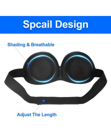 Adjustable 3D Funny Sleep Mask for Women Men - Soft Eye Mask for Party, Travel, Sleeping - Buy Online on GoSupps.com