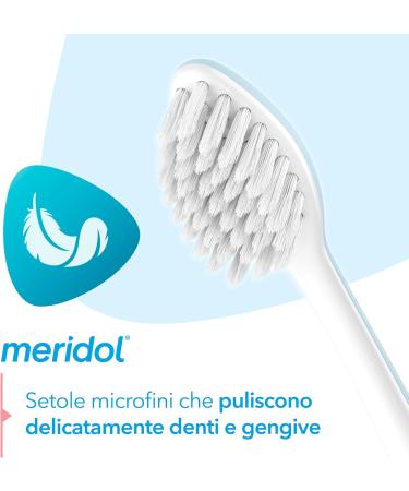 Compra Meridol Spazzolino Protezione Gengive - Setole Morbide Manico Ergonomico per Pulizia Delicata | Spedizione Internazionale - Buy Online on GoSupps.com