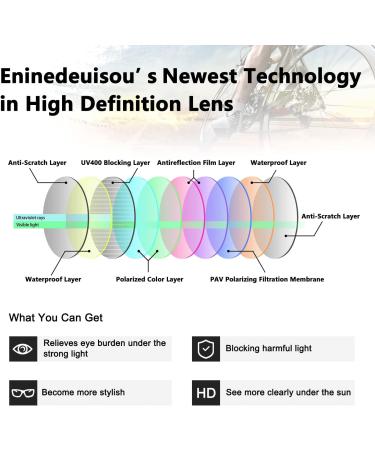 Buy Eninedeuisou UV 400 Sunglasses - Men's & Women's Bicycle Glasses for Outdoor Sports MTB Cycling Running Golf & Baseball - Stylish Pink Safety Glasses - Buy Online on GoSupps.com