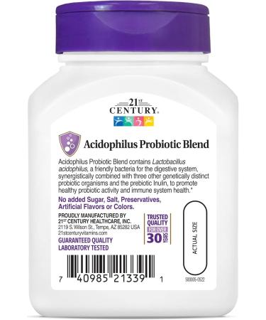 21st Century Acidophilus Capsules, 100 Count (21339) (Pack of 2) - Buy Online on GoSupps.com