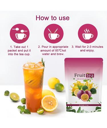 Sachets De Th Aux Fruits Lyophilis s Th Infus Aux Fruits Aux Ar mes Naturels Sans Sucre Ajout Boisson Saine For Le Quotidien(2PC) - Buy Online on GoSupps.com