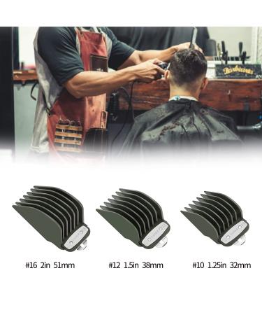 Wahl Clipper Guards Set - 1.25 in, 1.5 in, 2 in Metal Clip Comb Attachments - 3pcs Green - Buy Online on GoSupps.com