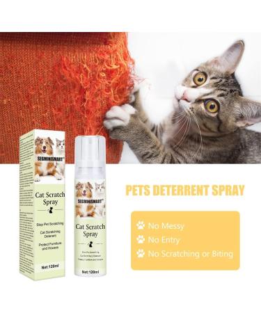 SEGMINISMART Cat Scratching Training Spray 100MLCat Scratch Deterrent Spray Cat Training Spray Suitable for Plants Furniture Floors - Buy Online on GoSupps.com