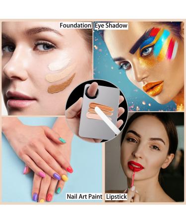 Picasso Makeup Spatula and Palette Set with Powder Puff - Beauty Skincare Cosmetic Tool for Foundation Mixing and Nail Art - Buy Online on GoSupps.com