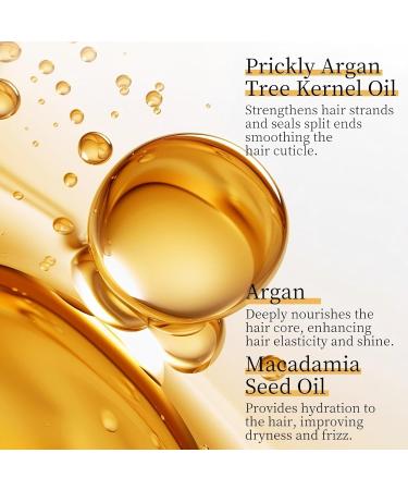 Argan oil hair mask conditioner with 3 shower caps hair mask intensive repair and shine for damaged hair with organic argan oil for silky softness - Buy Online on GoSupps.com