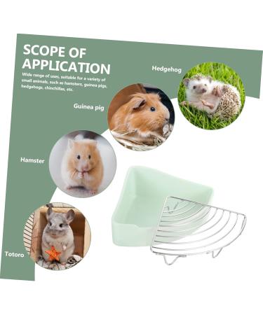 HANABASS Small Pet Ceramic Toilet Pet Toilet Trainer Small Animal Potty Trainer Gerbil Bedding Tray Ceramics 24x18.5cm Light Green - Buy Online on GoSupps.com