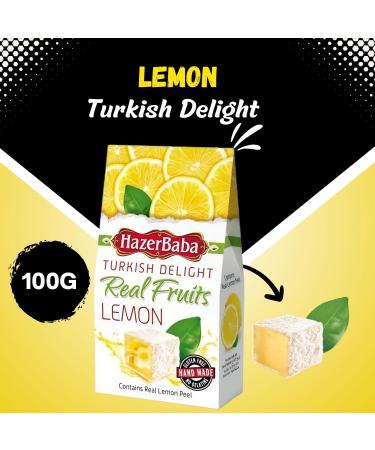 Hazer Baba Nuts & Dried Fruits Pick N Mix - Choose From 11+ Flavours | Sliced Ginger Pistachio Rose-Lemon Rose Petals and many more | Gift Set for Turkish Delight Lovers - Pack of 3 X 100g - Buy Online on GoSupps.com
