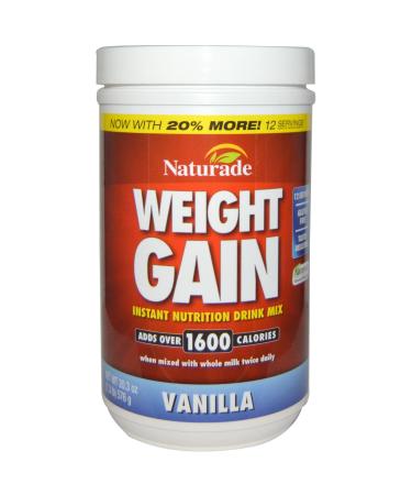 NATURADE Sugar Free Weight Gain Powder, 20.3 OZ - Buy Online on GoSupps.com