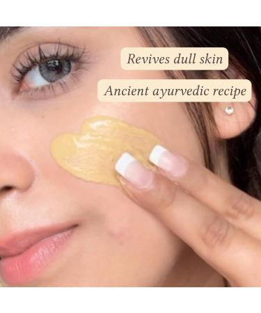 Auravedic Kumkumadi Ubtan Cleansing Powder | Ayurvedic Face Wash with Saffron & Turmeric | Helps Remove Tan Dirt & Impurities | Gentle Exfoliating Powder for Smooth Looking Skin | 2.12 Oz (60g) - Buy Online on GoSupps.com