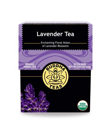 Buddha Teas Organic Lavender Tea - OU Kosher, USDA Organic, CCOF Organic, 18 Bleach-Free Tea Bags
