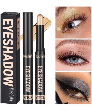  HULUBO Eyeshadow pen Cream Eye Shadow Brightener Stick Waterproof Eyeshadow Stick for effortless smoky or natural eye makeup (1#) - Buy Online on GoSupps.com
