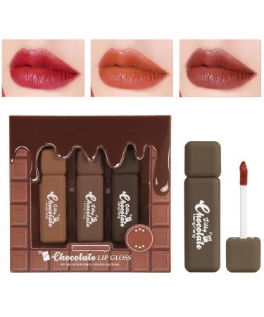 3Pcs Matte Liquid Lipstick Kit Long Lasting Lip Tint Waterproof Lip Stain Pigmented Lip Makeup Gift Sets for Girls and Women