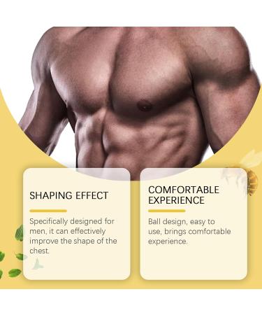 JOYVOIDX Men's Chest Firming Oil with Bee Venom & Jojoba Oil Roll-On Applicator for Skin Hydration and Improved Elasticity 12ml - Buy Online on GoSupps.com