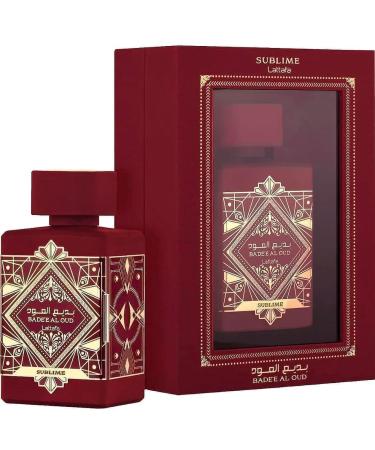 Luxury Badee AL Oud Sublime Eau De Parfum Long Lasting Men Women Fragrance Fruity Fresh Rose Vanilla Scent 100 -ML 3.38 Floz Spray.