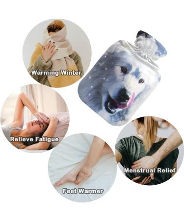 Naanle 2L Hot Water Bottle with Abstract 3D Dog Cover | Heat & Cold Therapy for Back Pain Relief Hand & Foot Warmer - Buy Online on GoSupps.com