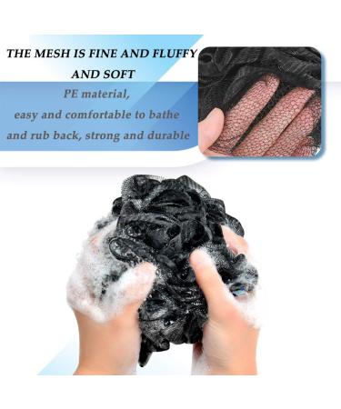 Buy 6 Pack Foamy Charcoal Bath Sponge Loofah - Exfoliating Body Wash Brushes - Buy Online on GoSupps.com