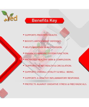 Ved Lycopene Supplement 50mg x 180 Softgels - Non-GMO Formula for Energy Balance - 6 Month Supply - Buy Online on GoSupps.com