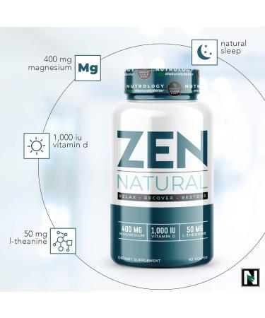 Nutrology TRIPACT Protein Powder 7-in-1 Meal Replacement Shake Vanilla Latte Cinnamon Flavor (40 Servings) Zen Natural Magnesium Supplement (30 Servings) - Buy Online on GoSupps.com