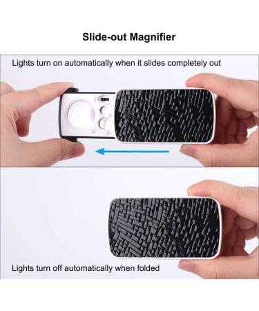 JARLINK 2 Pack LED Slide-Out Jewelers Loupe - 10X 20X 30X Illuminated Multi-Power Eye Loop Magnifier with UV Black Light - Ideal for Gems, Jewelry, Coins, Stamps - White & Black (2 Pack) - Buy Online on GoSupps.com