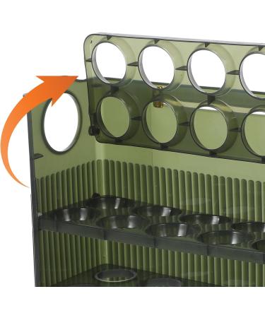 Mikikit Fridge Egg Rack Egg Storage Box Egg Holder 3 Layers Egg Stand Fridge Door Egg Rack Egg Carton Egg Tray re-usable Green 26.00X20.00X10.00CM - Buy Online on GoSupps.com