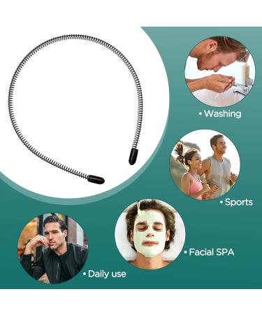 PAFUWEI 3 Pack Metal Headbands for Men and Women - Black Metal Head Band Set for Unisex Hair - Nonslip Elastic Hair Accessories - Buy Online on GoSupps.com