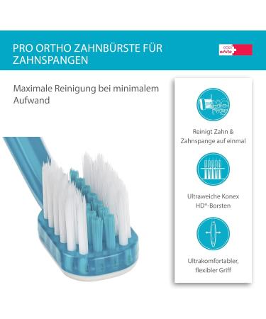 Edel+White Ortho Braces Toothbrush & Interdental Cleaner | Ultimate Teeth & Gum Care for Orthodontics - Buy Online on GoSupps.com