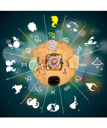 Vuuuuv Horoscope Orgon Pyramid | Virgin Medicinal Crystal Gift Set | Zodiac Stones for Healing & Energy - Buy Online on GoSupps.com