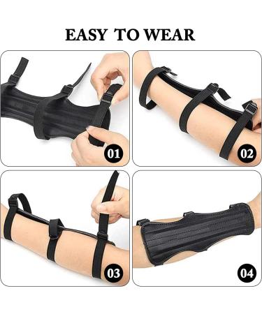 Buy Leather Archery Arm Guard Set - Arm & Finger Protection for Archery | Durable Black Accessories for Archers - Buy Online on GoSupps.com