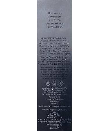 Paris Hilton Just Me for Men - 3.4 Ounce EDT Spray (Pack of 2) RED 3.4 Fl Oz (Pack of 2) - Buy Online on GoSupps.com