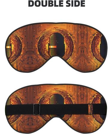 Microphone with Music Note Print Double-Sided Eye Mask Soft and Light Blocking for Enhancing Sleep Quality - Buy Online on GoSupps.com