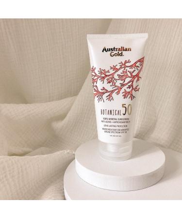 Australian Gold Botanical SPF 50 Mineral Sunscreen Lotion | Non-Chemical Sunblock | Water-Resistant | Citrus Oasis Fragrance | 5 Oz - SPF 50 - Buy Online on GoSupps.com