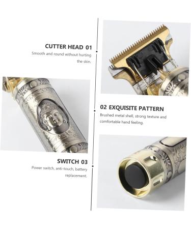 FOMIYES Electric Clippers Mens Trimmer Electric Cutting Tool Cordless Trimmer Mens Clippers Barber Clippers Clippers for Men Cordless Man Beard Charge 15x3cm Copper Color - Buy Online on GoSupps.com