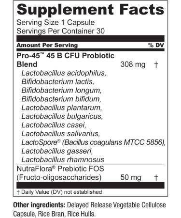 Live Conscious PRO45 Probiotic Formula 45 Billion CFU | 11 Strains | Dairy Free | Delayed Release Veggie Caps | Immune & Digestive Health Support | 60 Capsules (2-Pack) - Buy Online on GoSupps.com
