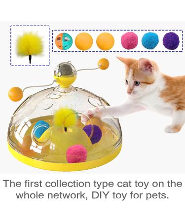 AOCCIT Interactive Cat Toy - Indoor Kitten Teaser Supplies for Enrichment and Playtime | Birthday Gift Cat Treasure Chest - B - Buy Online on GoSupps.com