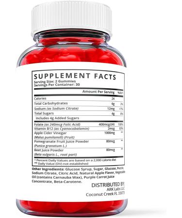 (3 Pack) Citadel Health Keto ACV Gummies - Vegan Formula with Apple Cider Vinegar and Vitamin B12 - 180 Gummies - Buy Online on GoSupps.com