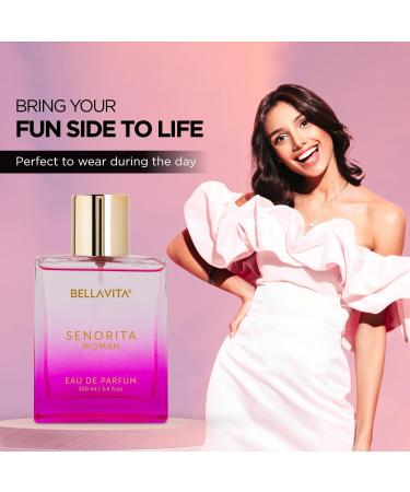 Bella_Vita Luxury Senorita Woman Eau De Parfum Perfume with Yuzu Lotus Magnolia Musk|Premium Long Lasting Floral Fruity Fragrance for Women 100ML - Buy Online on GoSupps.com