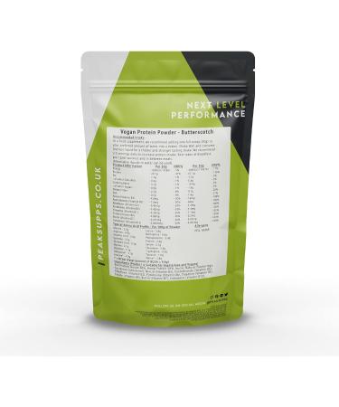 Organic Butterscotch Flavoured Vegan Protein Powder - 3kg Pea Protein Isolate, Hemp Protein, Inulin (FOS) - Buy Online on GoSupps.com