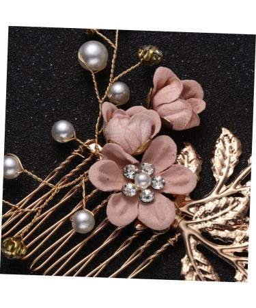 Ipetboom Pearl Hair Comb Wedding Crystal Hair Comb Flower Hair Accessories Veil Hair Comb Wedding Hair Comb Hair Side Comb Rhinestone Headpiece Crystal Headpiece Bride The Flowers Hairpin - Buy Online on GoSupps.com