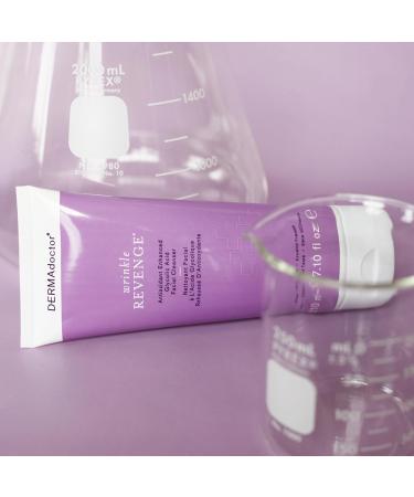 DERMAdoctor Wrinkle Revenge Glycolic Acid Facial Cleanser - Antioxidant Exfoliating Face Wash for Men & Women - 7.10 oz | International Shipping - Buy Online on GoSupps.com