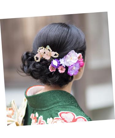 FRCOLOR Accessories comb bride hair hanfu hair chinese hairpin wedding headwear flower tassel hairpins flower headpiece hanfu hair accessories for bride classical metal pair Comb - Buy Online on GoSupps.com