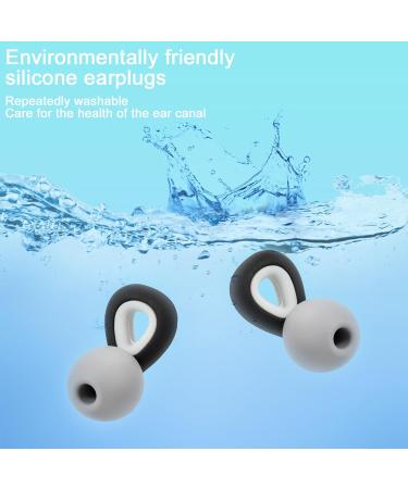 Ear Plugs Noise Cancelling for Sleep Silicone Earplugs for Work Reusable Hearing Protection Ear Plug Suitable for Concert Travel Flights with 3 Sizes Ear Tips S M L (Black) - Buy Online on GoSupps.com