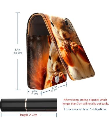 Travel Lipstick Organizer Case | Portable Makeup Bag with Mirror | Cute Animal Design | Shop Now - Buy Online on GoSupps.com