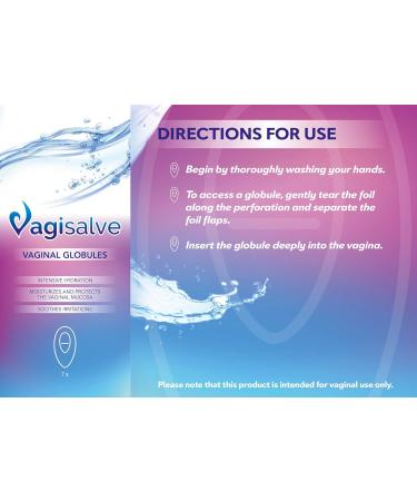 Vagisalve Vaginal Globules | Vaginal Moisturiser | Fast Long-Lasting Relief from Vaginal Dryness and Discomfort | Soothes Irritations | 7 Easy to Use Globules - Buy Online on GoSupps.com