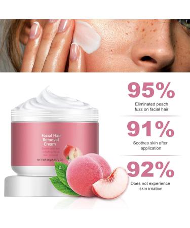 Rubu22a Facial hair removal cream hair removal cream 50 gbottle facial hair removal cream for women visibly smooth skin in just 5 minutes suitable for all skin types 1 - Buy Online on GoSupps.com