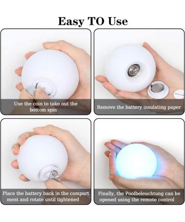 4-Piece Floating Pool Lighting Set | 16 RGB Color Change LED Lights | IP68 Waterproof with Remote Control | Perfect Children's Gift | Enhance Your Pool Experience - Buy Online on GoSupps.com