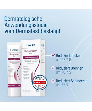Evolsin Hemorrhoid Gel Relieve Burning Pain & Itching | Anti-Inflammatory Medical Device for Hemorrhoids & Anal Fissures - Ships Internationally - Buy Online on GoSupps.com