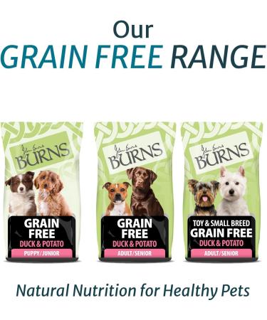 Burns Pet Nutrition Hypoallergenic Dry Food for Adult and Senior Dogs Grain Free Duck & Potatoes 12 kg - Buy Online on GoSupps.com