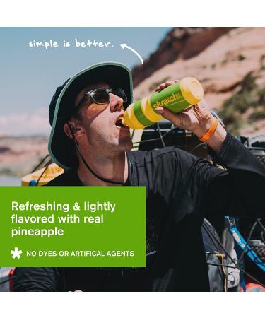 Skratch Labs Pineapple Hydration Drink Mix - 20 Servings - Electrolyte Powder for Exercise and Performance - Non-GMO, Vegan, Gluten Free - 15.5 Ounce - Buy Online on GoSupps.com